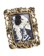 9.5in Skeleton Woman Framed Cameo Decor | Halloween | Marshalls | Marshalls
