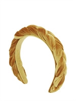 BRAIDED VELVET HEADBAND | Luisaviaroma
