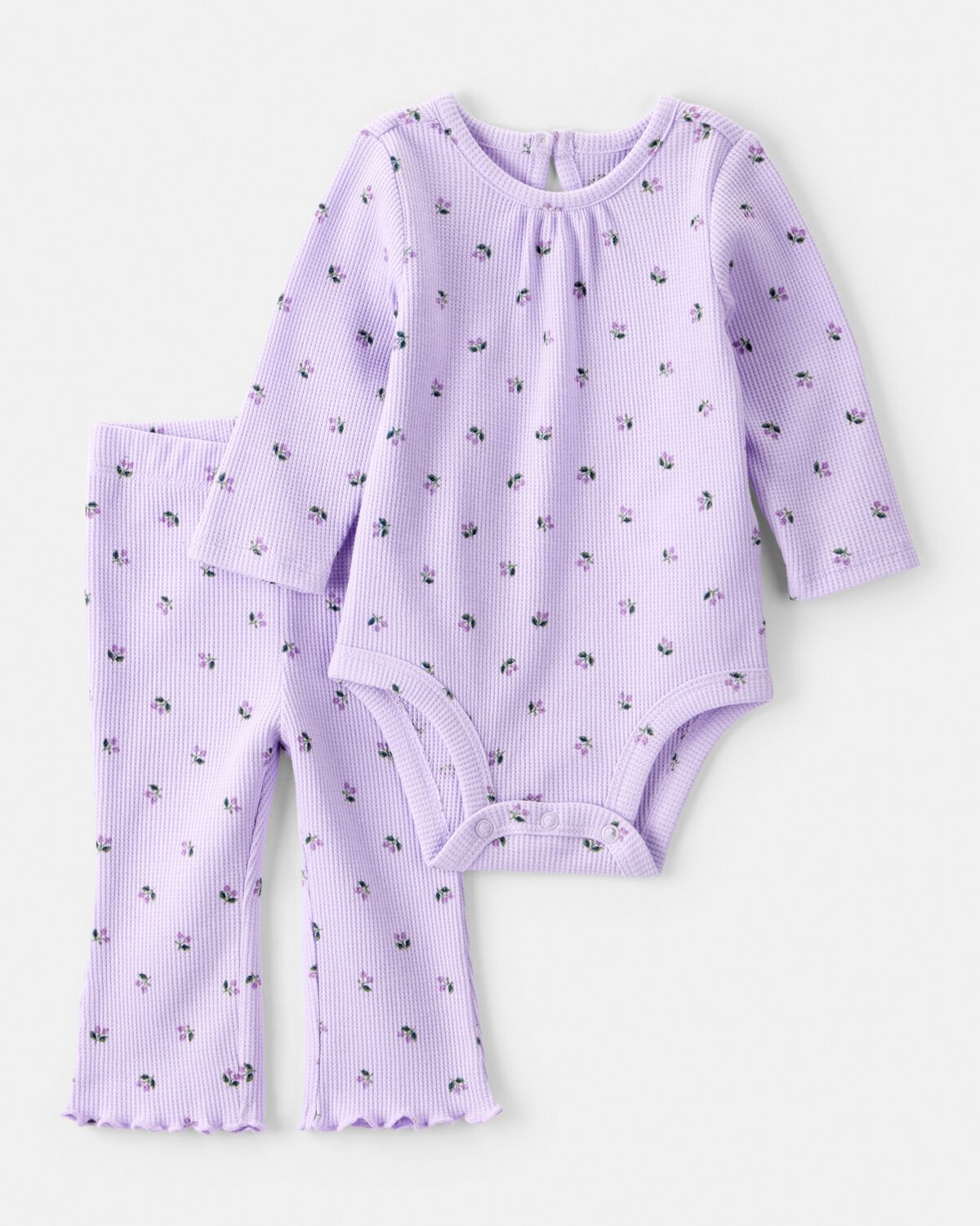 Baby 2-Piece Berry Print Bodysuit Pant Set - Purple | Carter's Inc