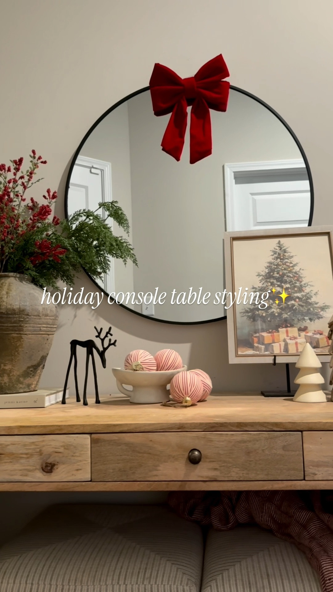 My holiday console table styling✨

The ornaments are from Hobby Lobby!

Holiday styling inspo, holiday decor, Christmas console table, Christmas decor, organic modern home, affordable home decor

#LTKStyleTip #LTKHoliday #LTKHome