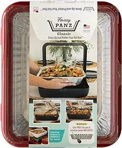 Fancy Panz Classic, Dress Up & Protect Your Foil Pan, Made in USA, Fits Half Size Foil Pans. Hot ... | Amazon (US)