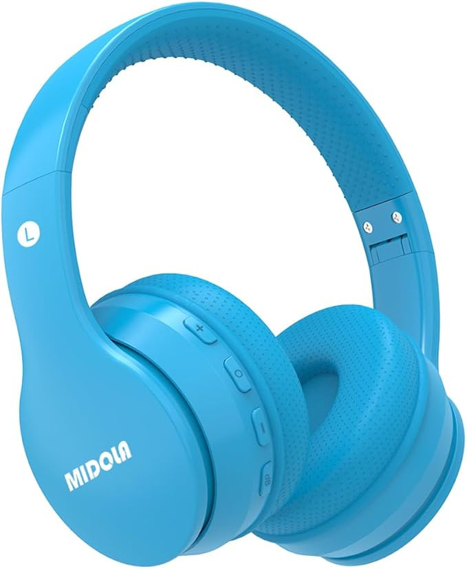 MIDOLA Kids Headphones Bluetooth 5.4 Wireless 68H Play Time Volume Limit 85/94dB Over-Ear Foldabl... | Amazon (US)