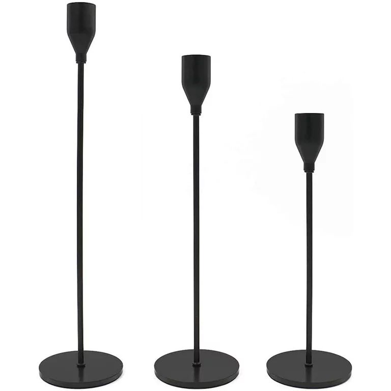 YasTant Set of 3 Candle Holders for Taper Candles, Modern Decorative Candlestick Holder for Home ... | Walmart (US)