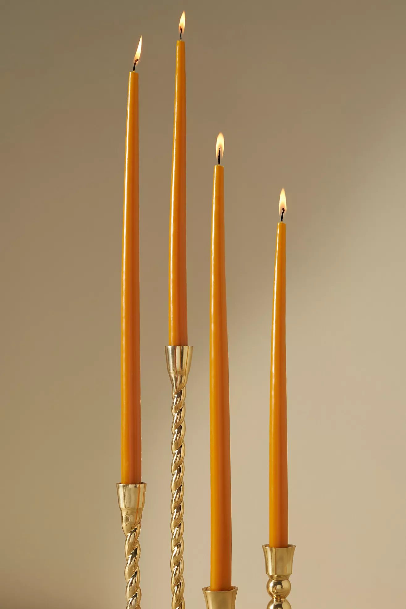 18" Classic Taper Candles, Set of 4 | Anthropologie (US)