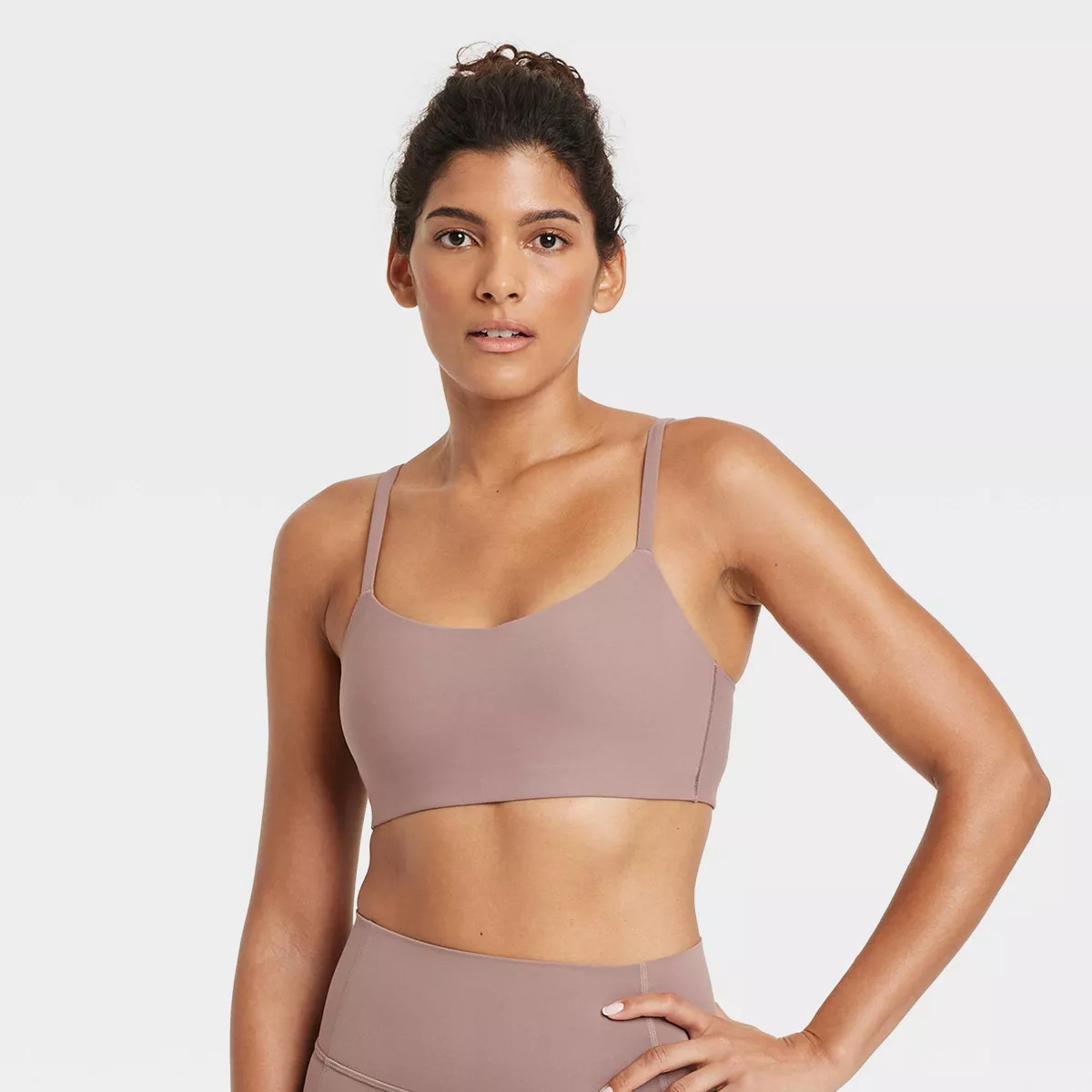 Women's Everyday Soft Light Support Strappy Sports Bra - All In Motion™ | Target