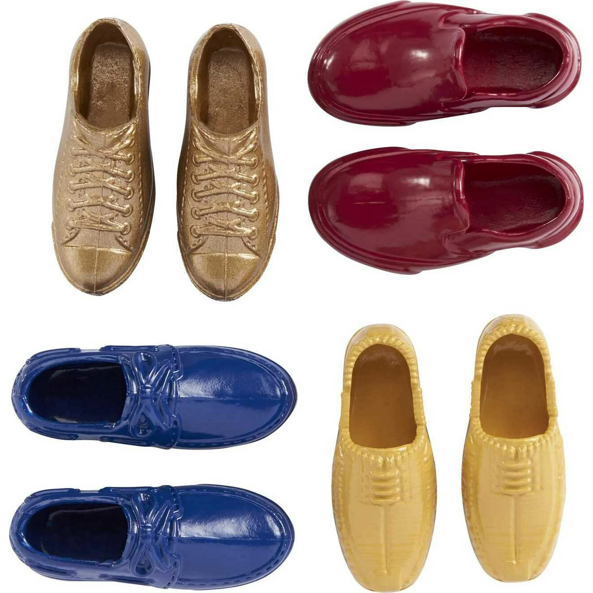 Barbie Ken Accessory Pack with 4 Pairs of Colorful Shoes Including Golden Sneakers - Walmart.com | Walmart (US)