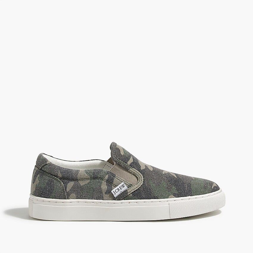 Road trip printed canvas slip-on sneakers | J.Crew Factory