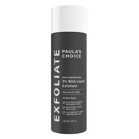 2% BHA Liquid Salicylic Acid Exfoliant--Facial Exfoliant for Blackheads Enlarged Pores Wrinkles & Fine Lines | Walmart (US)