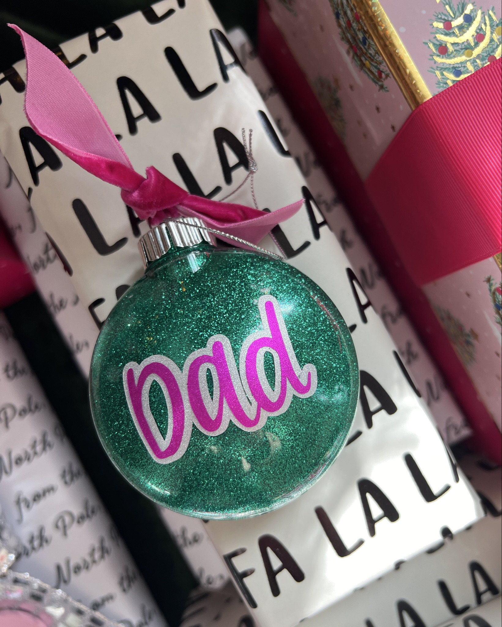Made these ornaments a few years back, and they’re still one of my favorite little touches! 🎁 Perfect for topping gifts, dressing up place settings, and totally customizable—school colors, sports teams, you name it!

#LTKHome #LTKHoliday #LTKSeasonal