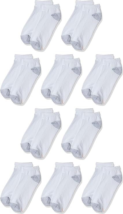 Hanes Women's Value, Low Cut Soft Moisture-Wicking Socks, 10-Packs | Amazon (US)
