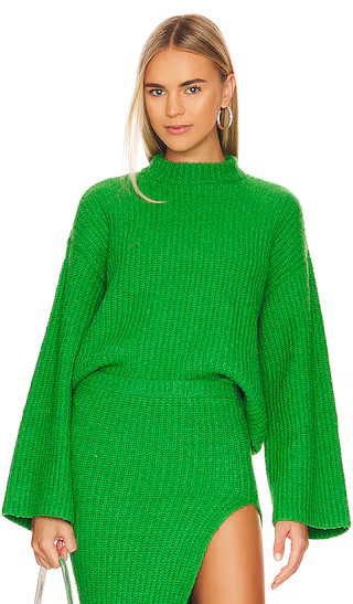Sachiye Oversized Crewneck in Green | Revolve Clothing (Global)