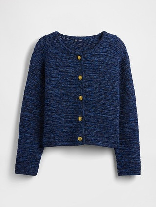 100% Cotton Textured Sweater Jacket | Gap (US)