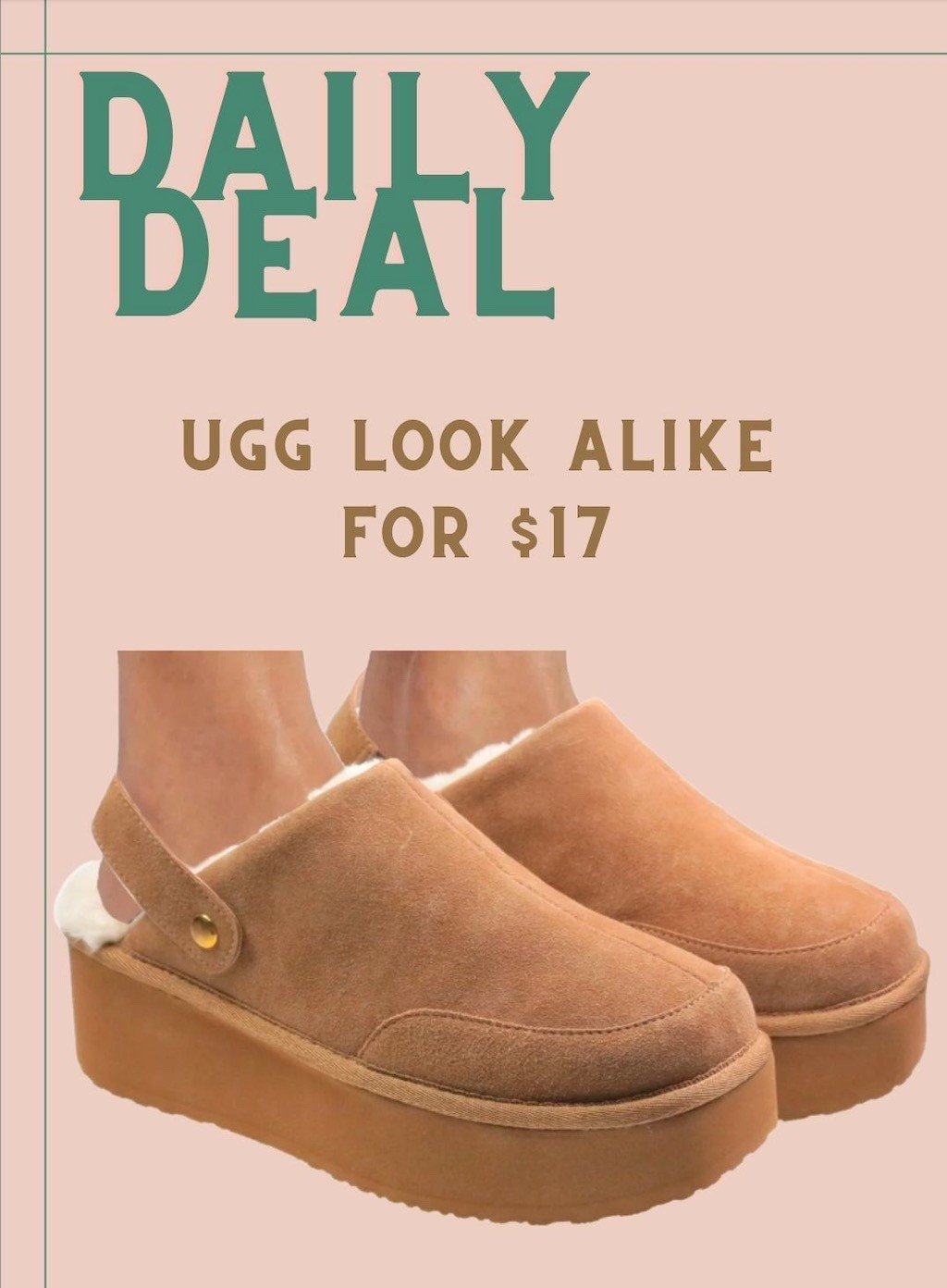 Ugg look alike slides on sale for $17!! All sizes available!! 

#LTKootd #LTKSeasonal #LTKSaleAlert