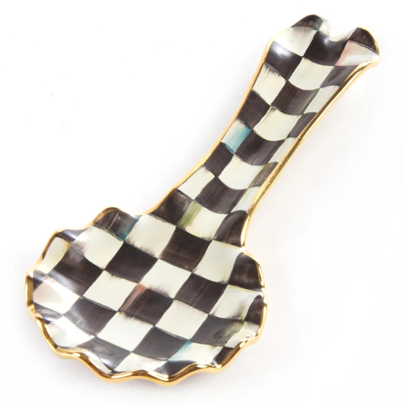 MacKenzie-Childs Courtly Check® Ceramic Spoon Rest & Reviews | Wayfair | Wayfair North America