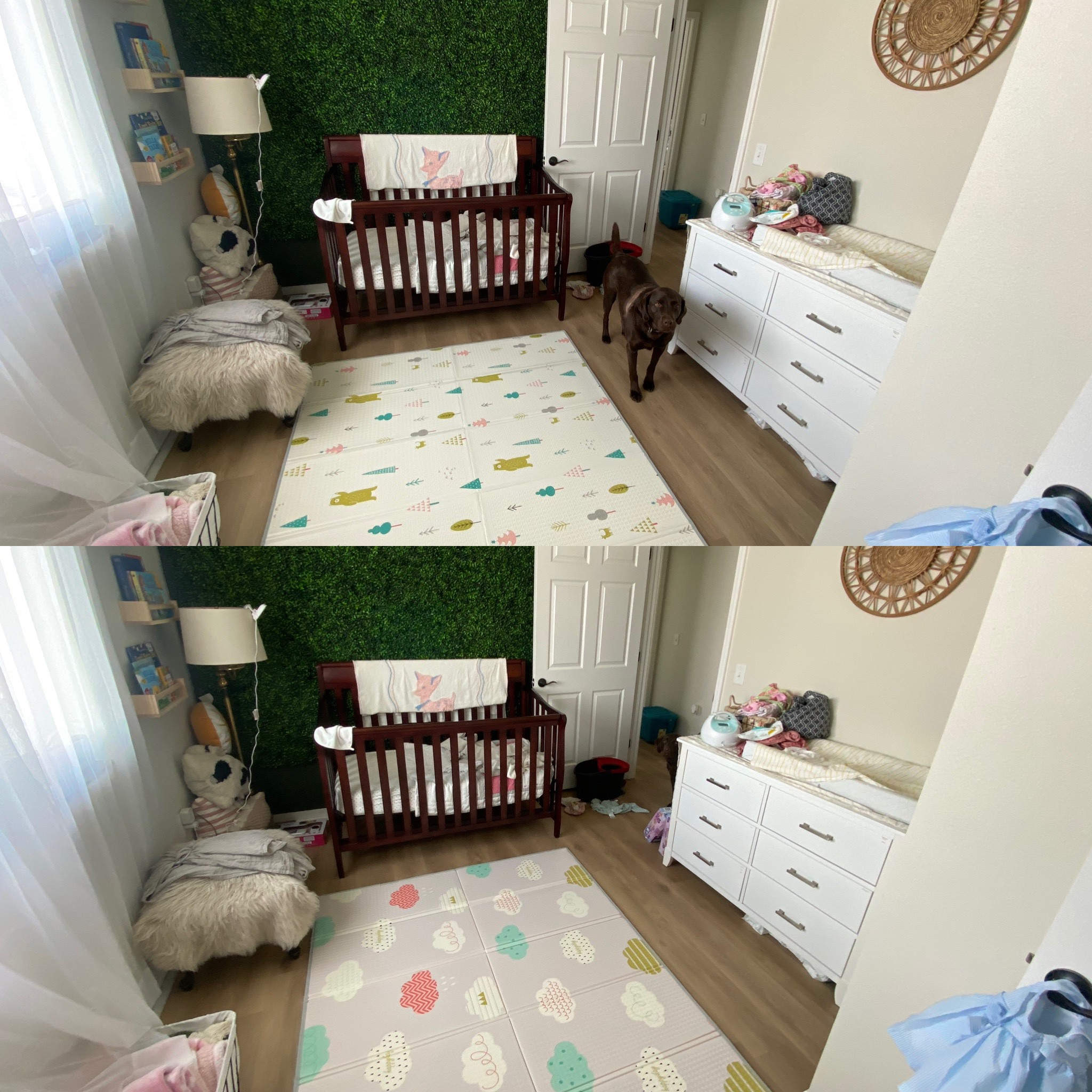 I debated for so long what rug to put in Peyton’s room because of my dog’s fur, so I ended up finding the play mat that is waterproof and fits like an area rug. Plus it’s double-sided. 🤩 I LOVE it so far, and the reviews are great! 

#LTKhome #LTKunder50 #LTKbaby