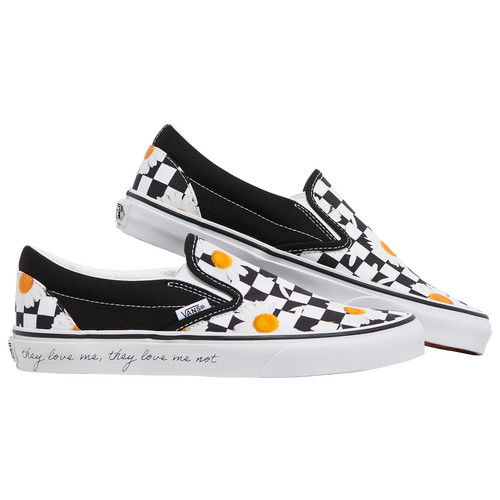 Vans Womens Vans Classic Slip On - Womens Shoes Black/White Size 06.5 | Foot Locker (US)