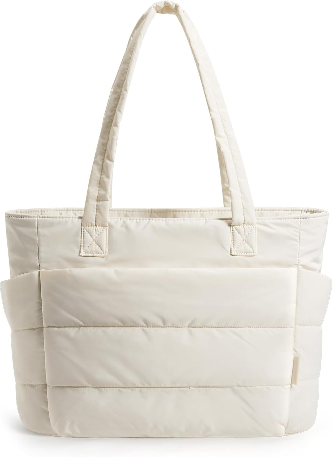 BAGSMART Puffy Tote Bag for Women, Lightweight Work Tote Handbag | Amazon (US)