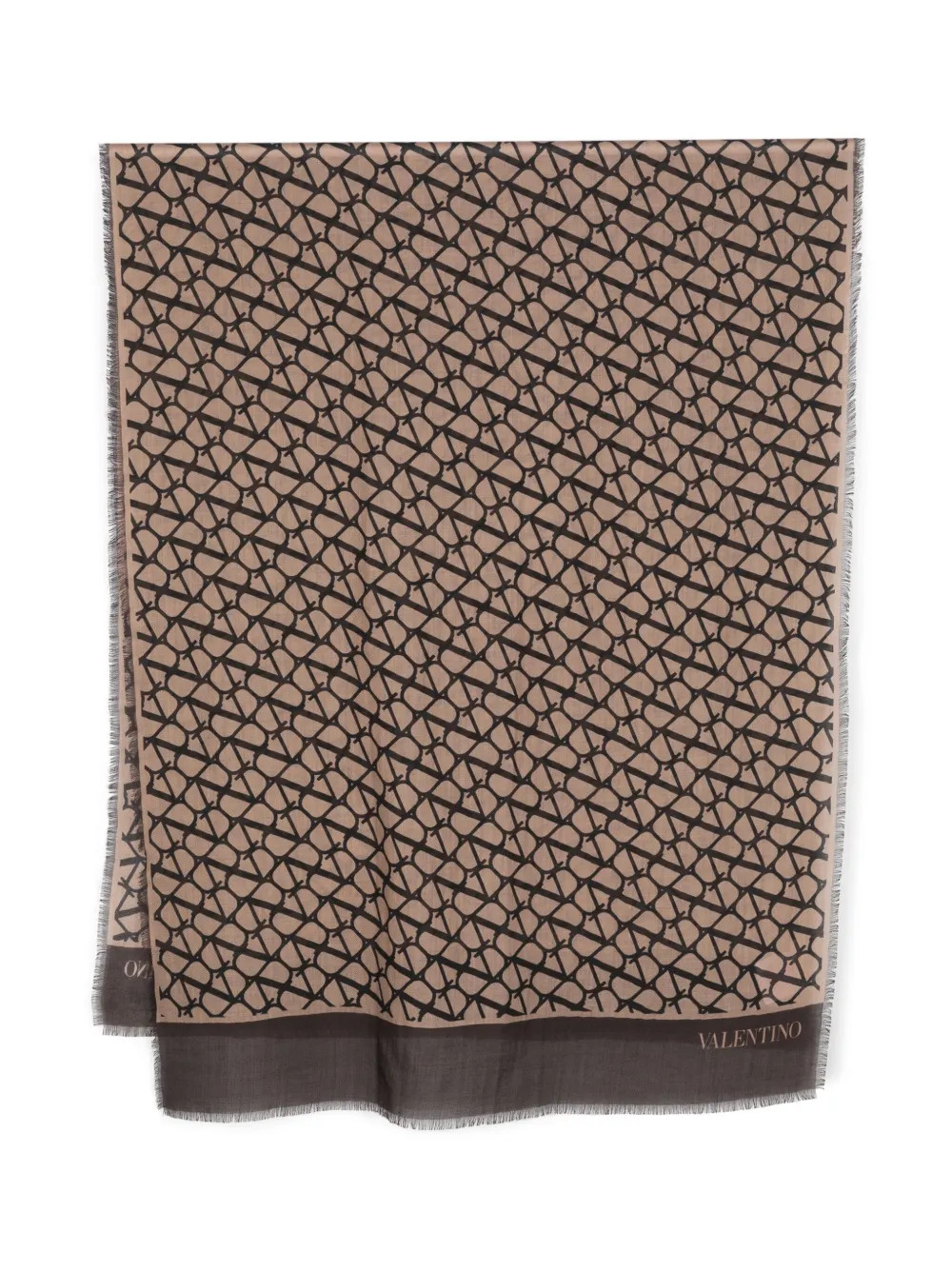 Valentino Garavani Toile Iconographe Cashmere Stole | Brown | FARFETCH | Farfetch Global