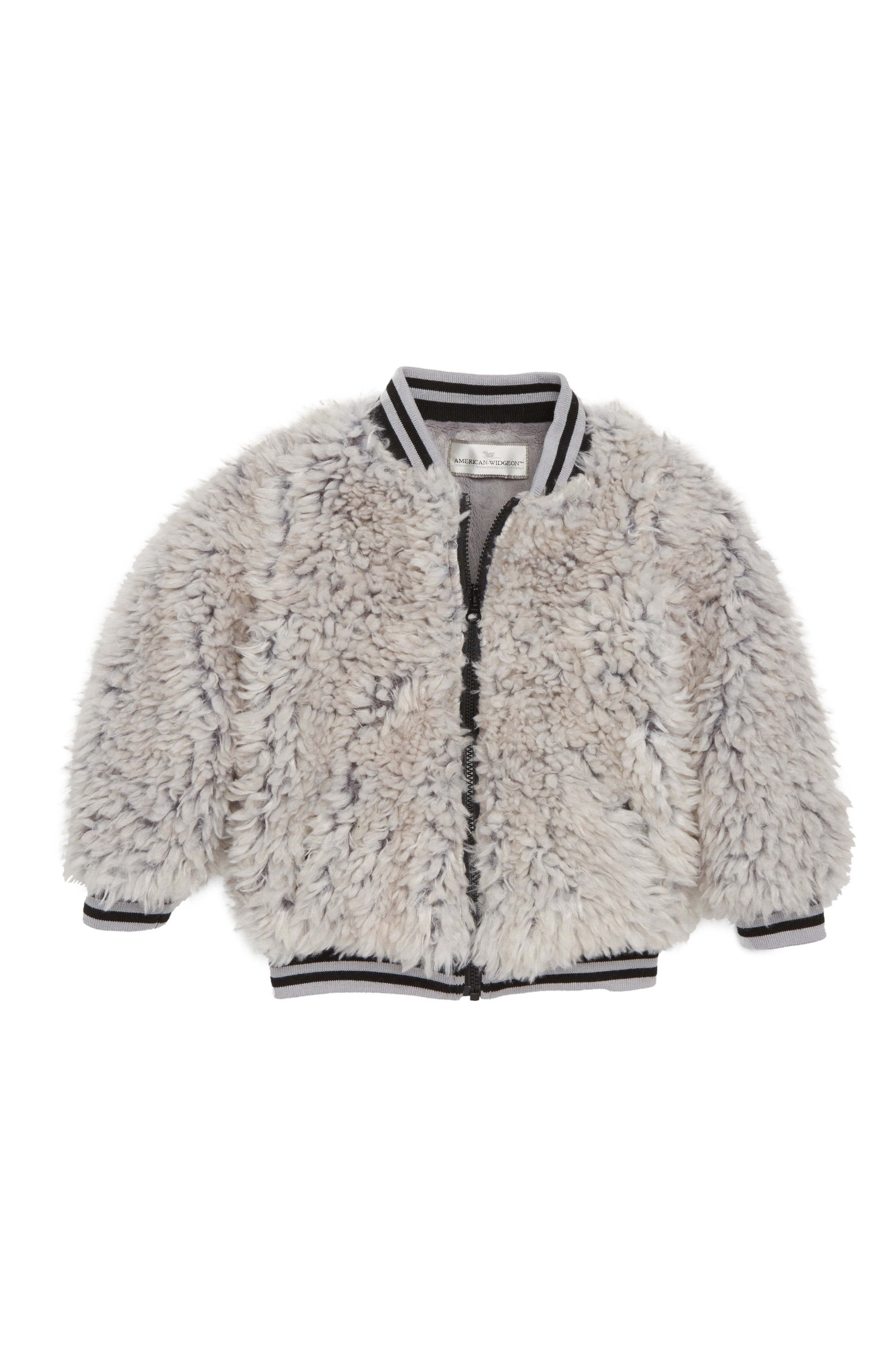Widgeon Happy Lil Faux Fur Varsity Jacket (Toddler Girls, Little Girls & Big Girls) | Nordstrom