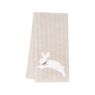 C&F Home White Bunny Hop Stripe Towel | Target