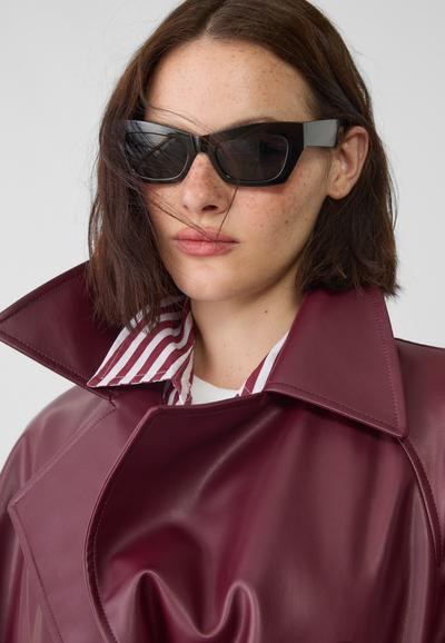 Trench long en similicuir | Stradivarius (FR)