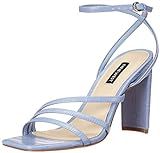 NINE WEST Women's Zelina3 Heeled Sandal, Light Blue, 5.5 | Amazon (US)