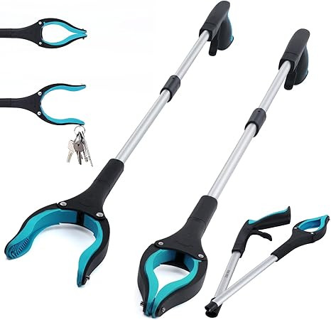 Grabber Reacher Tool 2-Pack, 32" Folding Reacher Grabber Pickup Tool with Magnets, Lightweight Gr... | Amazon (US)