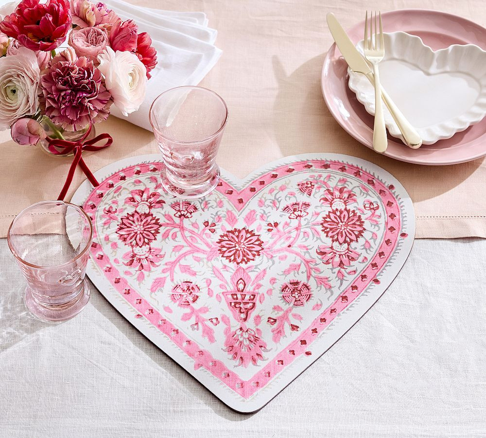 Heart Shaped Cork Placemats - Set of 4 | Pottery Barn (US)