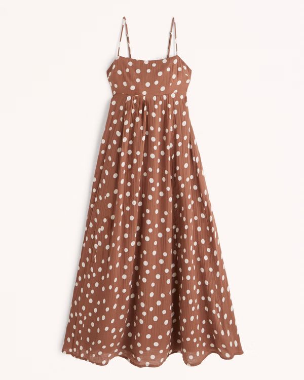 Women's Babydoll Maxi Dress | Women's | Abercrombie.com | Abercrombie & Fitch (US)