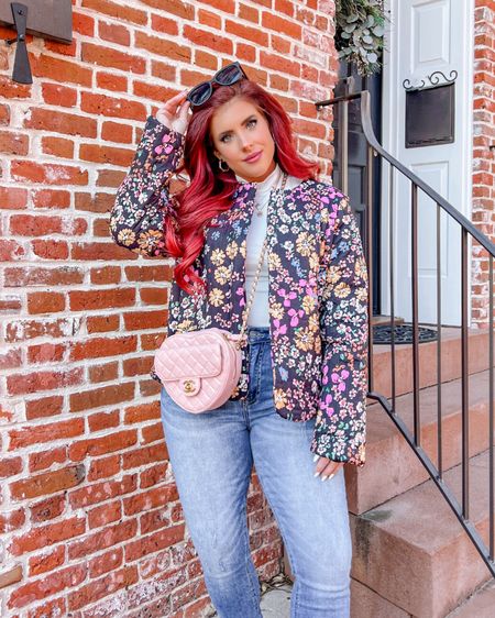 Floral quilted jacket on sale with code EMILY24Q1 💗