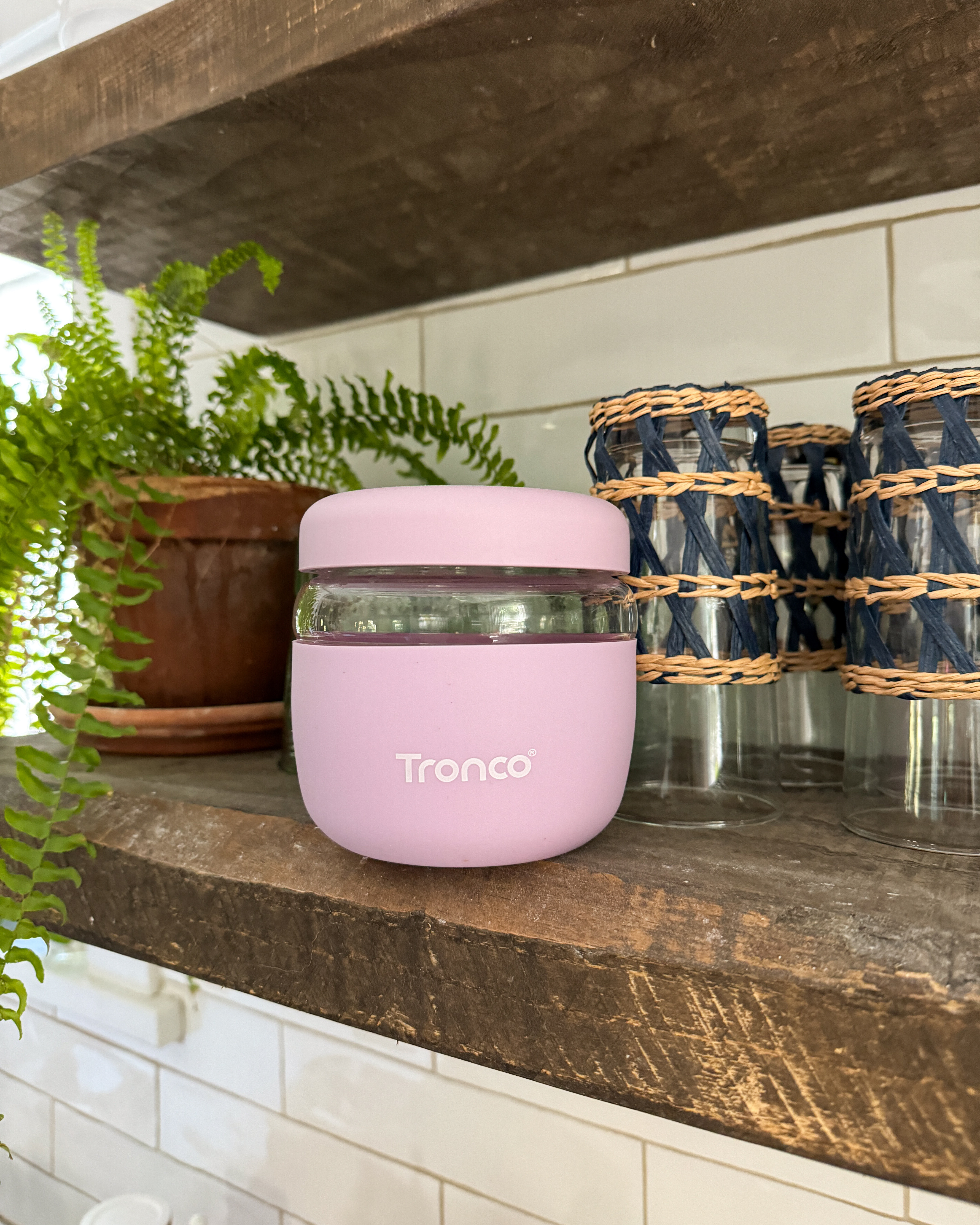 Best little glass bowl with a silicone sleeve on the bottom. I’ve got a second one in my cart but also love these for holiday or hostess gifts- fill them with a special trail mix or holiday cookies & tie a bow on it! #sustainableswaps #LTKsustainable 

#LTKHome #LTKGiftGuide