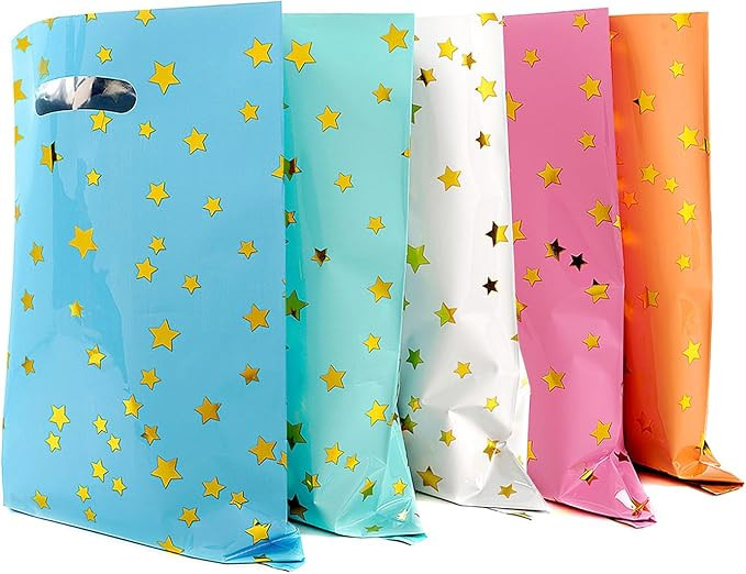 ZGORENDZ 40 Pack Party Favor Bags Goodie Bags for Birthday Party Gift Bag Bulk for Baby Shower, W... | Amazon (US)