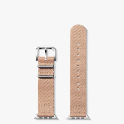 Shinola Apple Watch® Compatible Strap | Blush Split Nylon | 20mm | Shinola