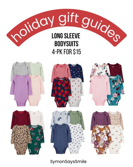 Holiday gift guide / holiday sale / newborn / baby outfit / baby fashion / bodysuit / onsies 

#LTKbaby #LTKHolidaySale #LTKkids