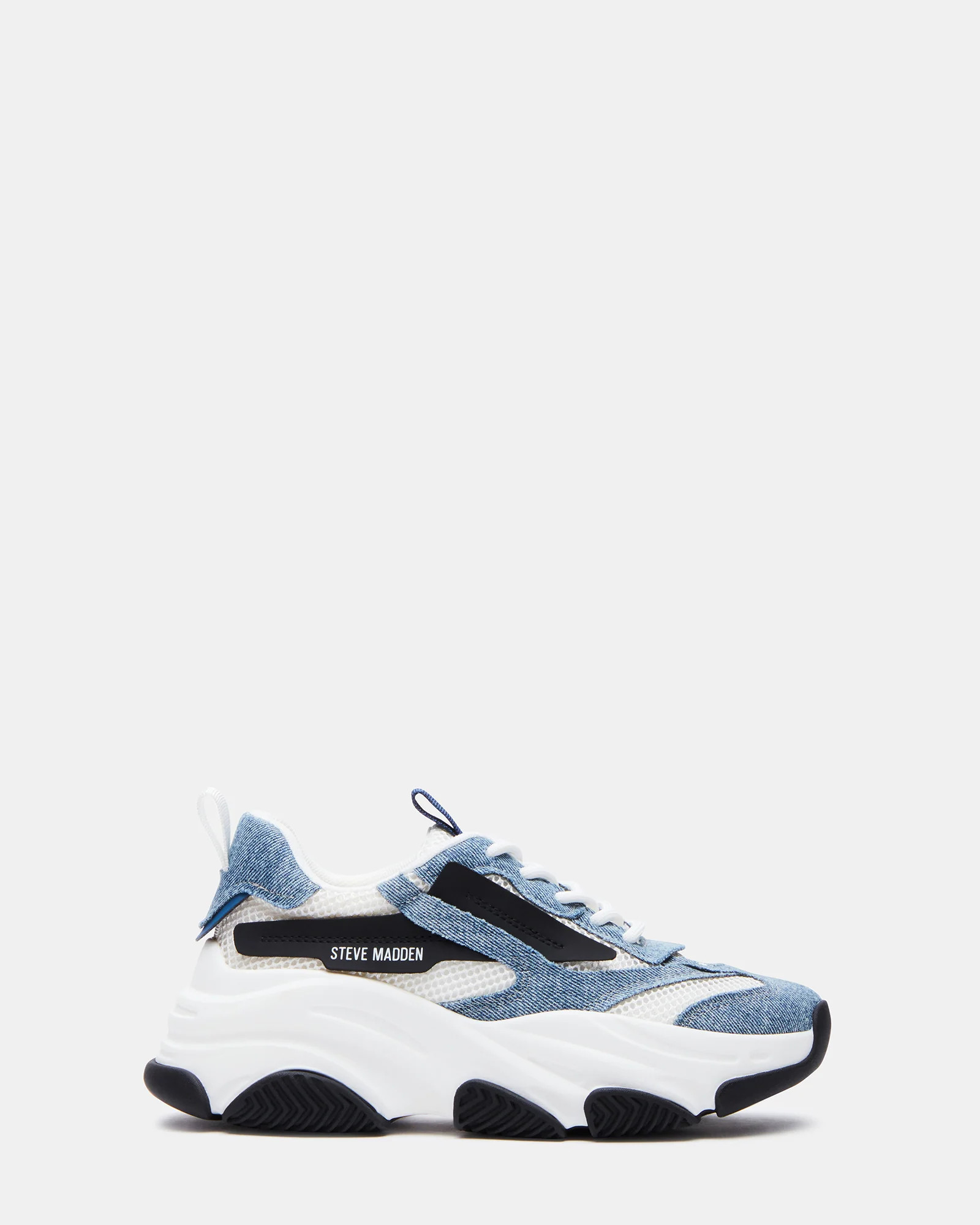 POSSESSION Denim Fabric Platform Sneaker | Women's Sneakers | Steve Madden (US)