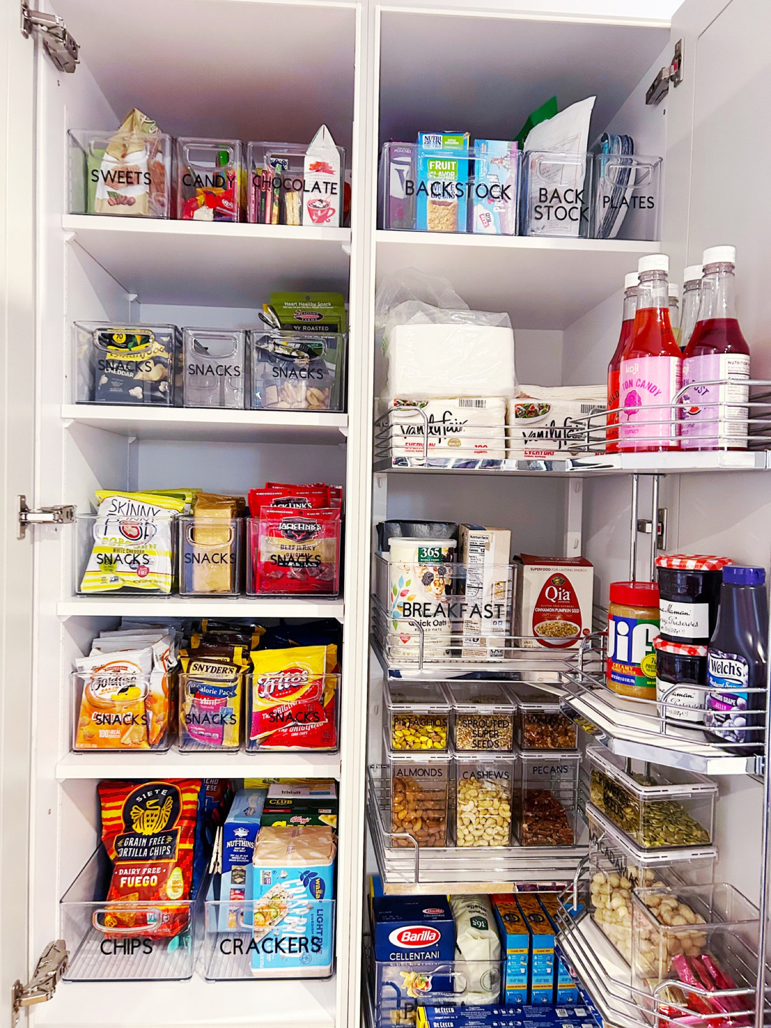 Kids are on spring break which means they are eating all of the snacks! Clear bins with labels make it easy for them to help themselves. 

#LTKfamily #LTKhome #LTKkids