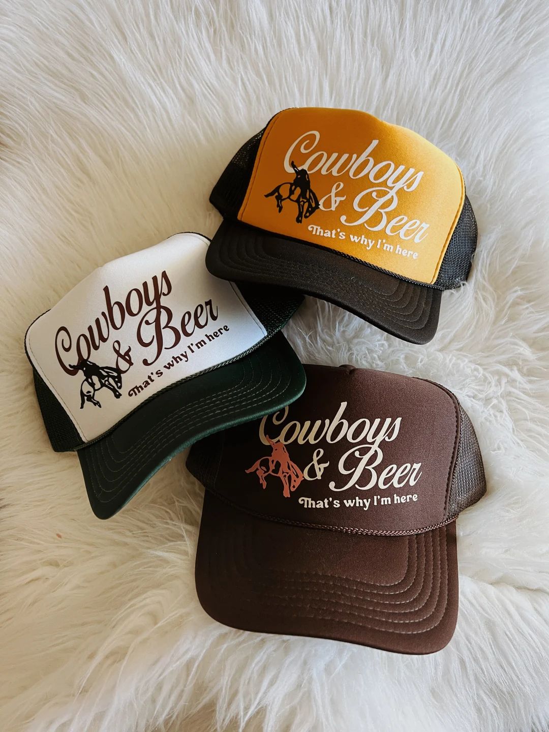 Cowboys & Beer Trucker Hat | Etsy (US)