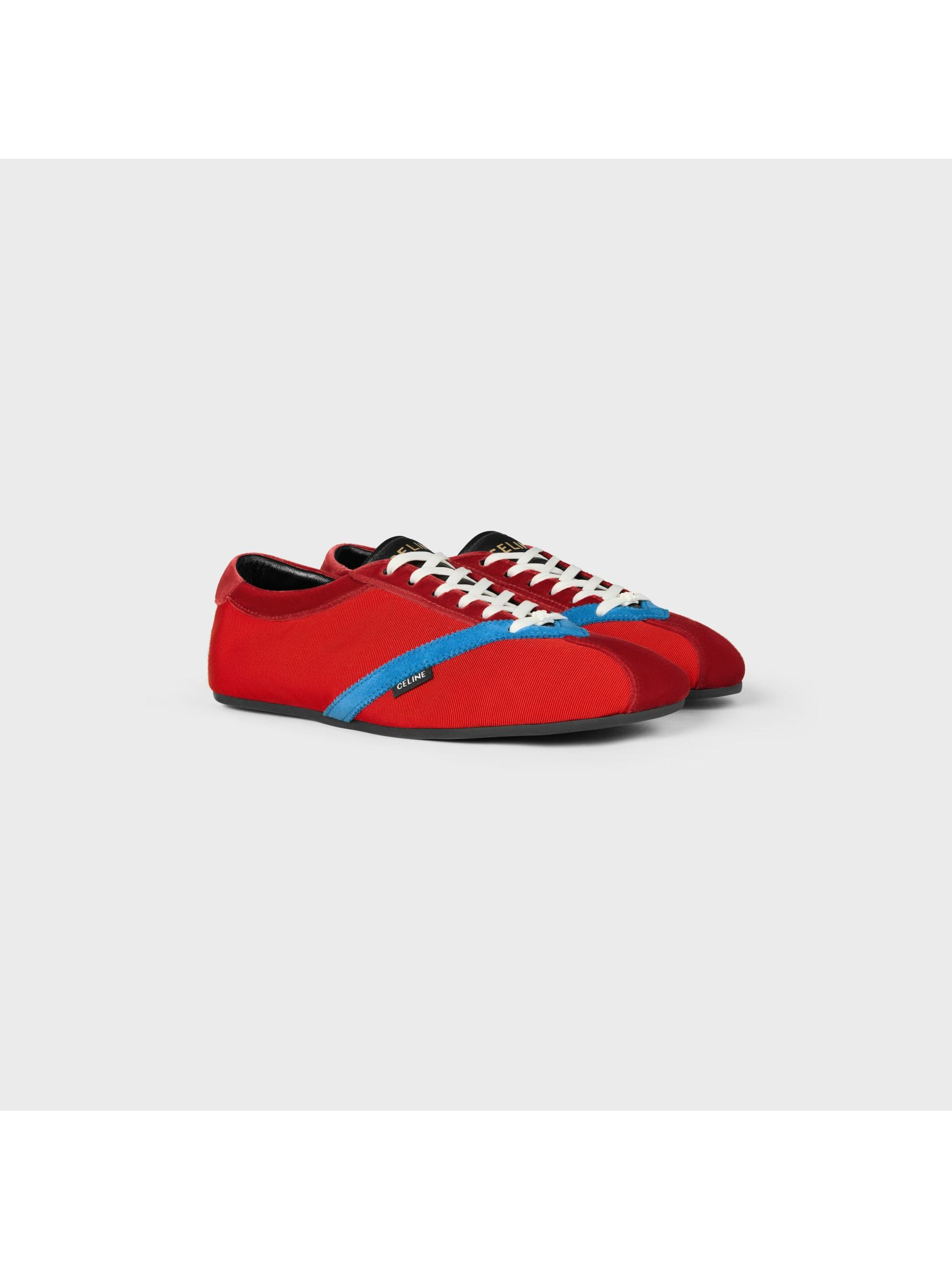 THE FLAT SNEAKER IN GROS GRAIN, VELVET, SUEDE GOATSKIN AND LAMBSKIN | Senser US