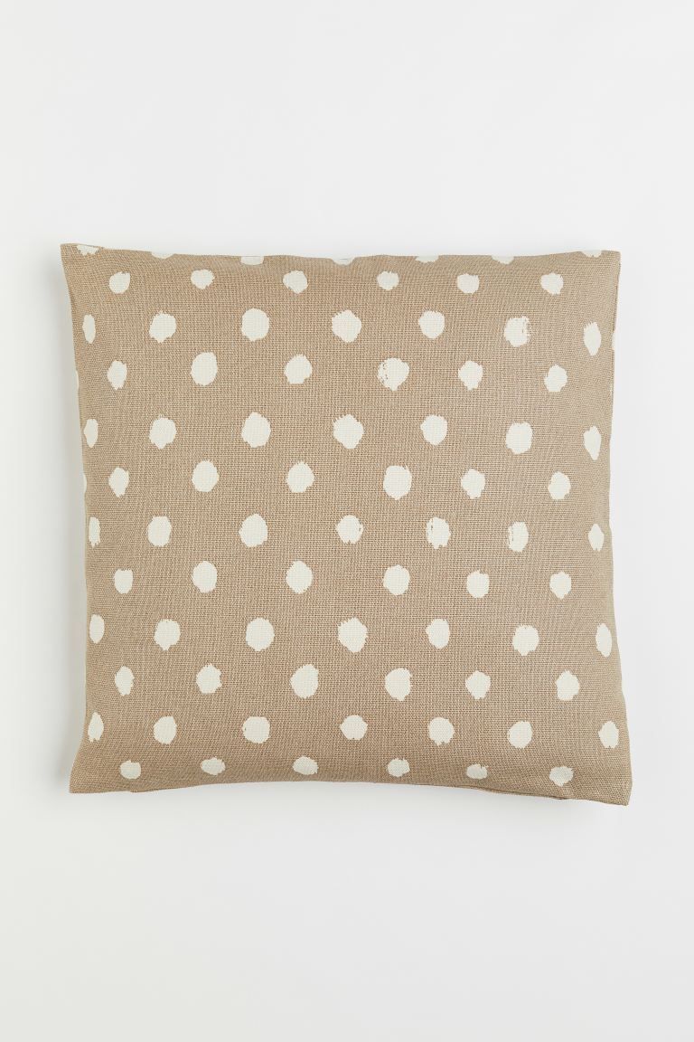 Patterned cotton cushion cover | H&M (UK, MY, IN, SG, PH, TW, HK)