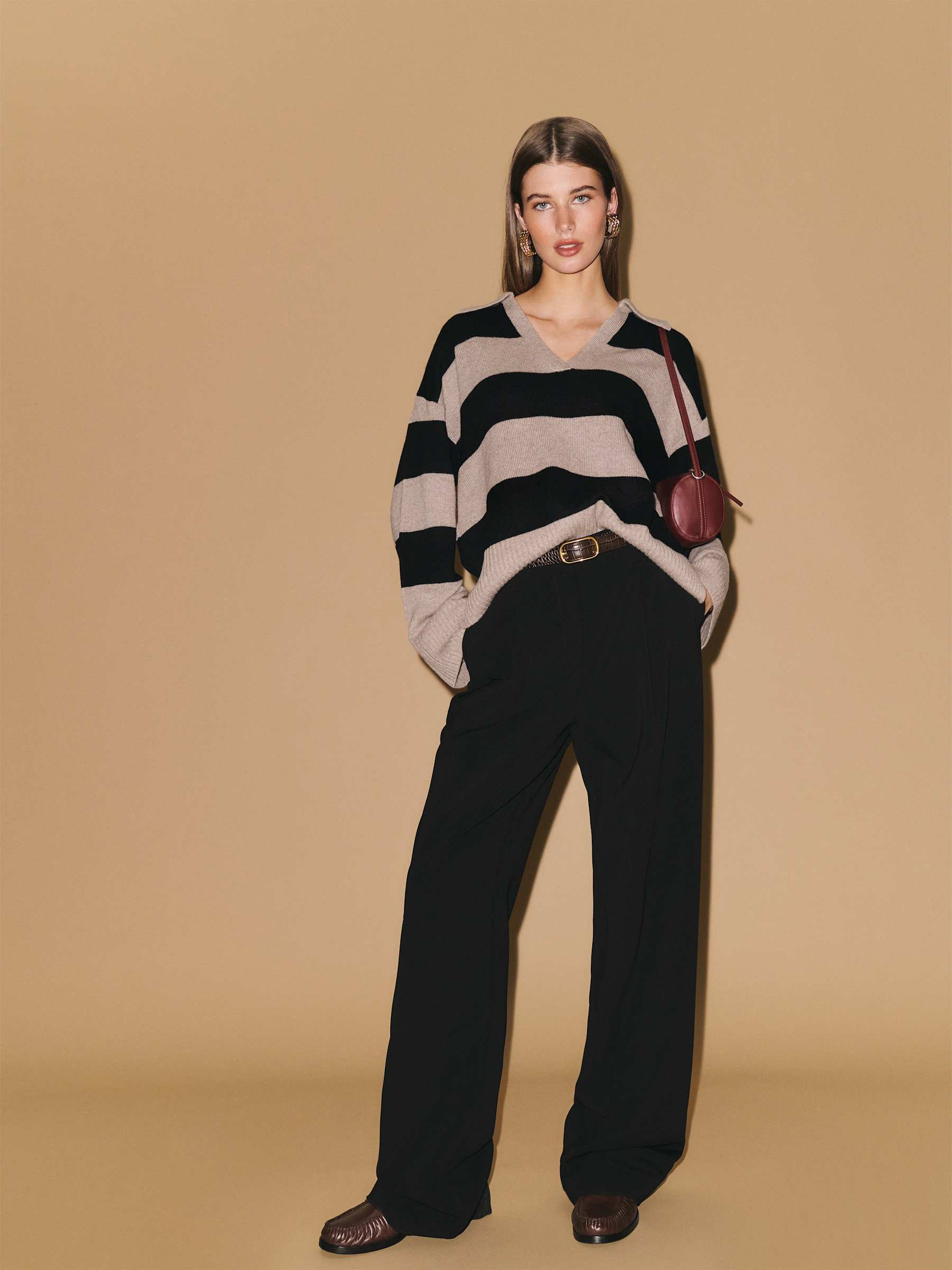 Sawyer Oversized Cashmere Polo | Reformation (Global)