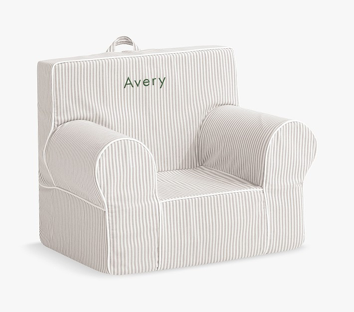 My First Anywhere Chair®, Oatmeal Oxford Stripe | Pottery Barn Kids