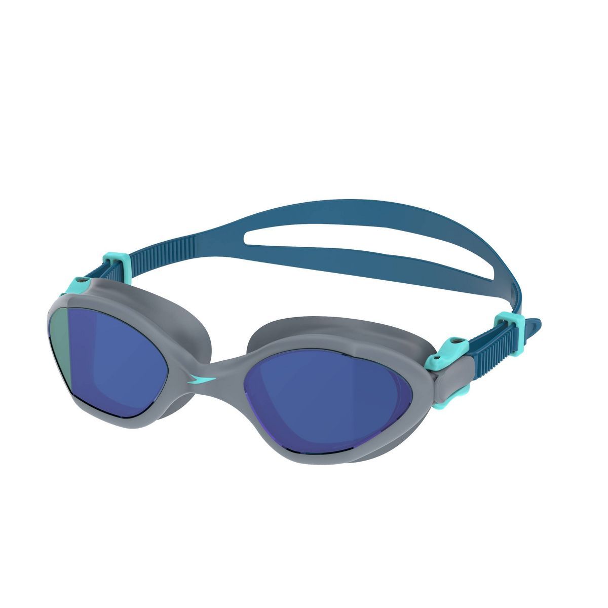 Speedo Jr Amp Mirrored Swim Goggles - Gray/Blue | Target