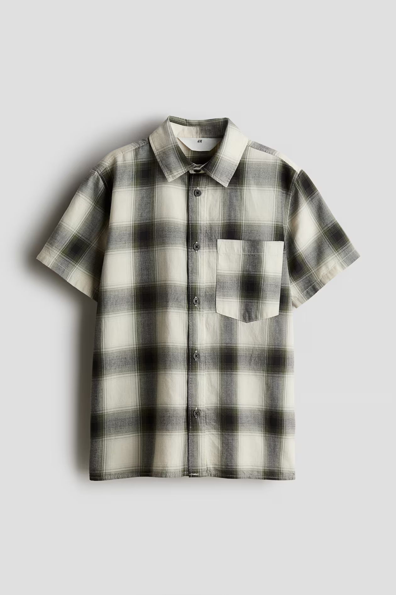 Short-Sleeved Cotton Shirt | H&M (US + CA)