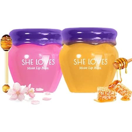 2PCS Lip Mask Overnight, Honey&Sakura Day and Night Repair Lip Sleeping Masks Honey Lip Balm, Fade L | Amazon (US)