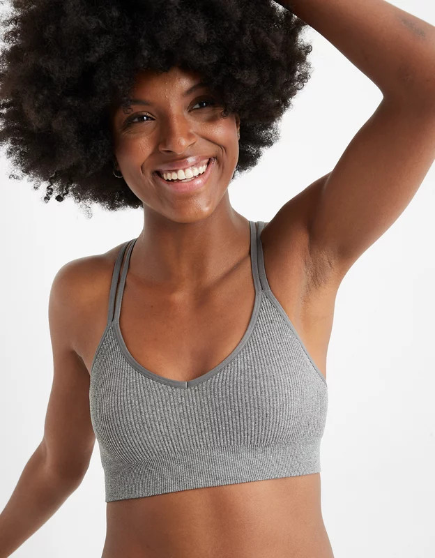 Aerie Seamless Strappy Padded Bralette | American Eagle Outfitters (US & CA)