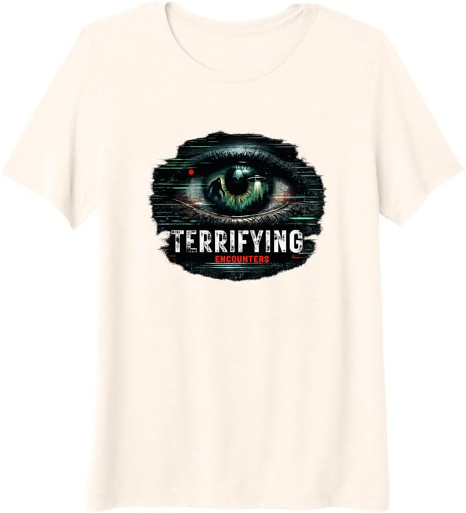 Terrifying Encounters Paranormal Horror Mystery Graphic Premium Tri-Blend T-Shirt | Amazon (US)