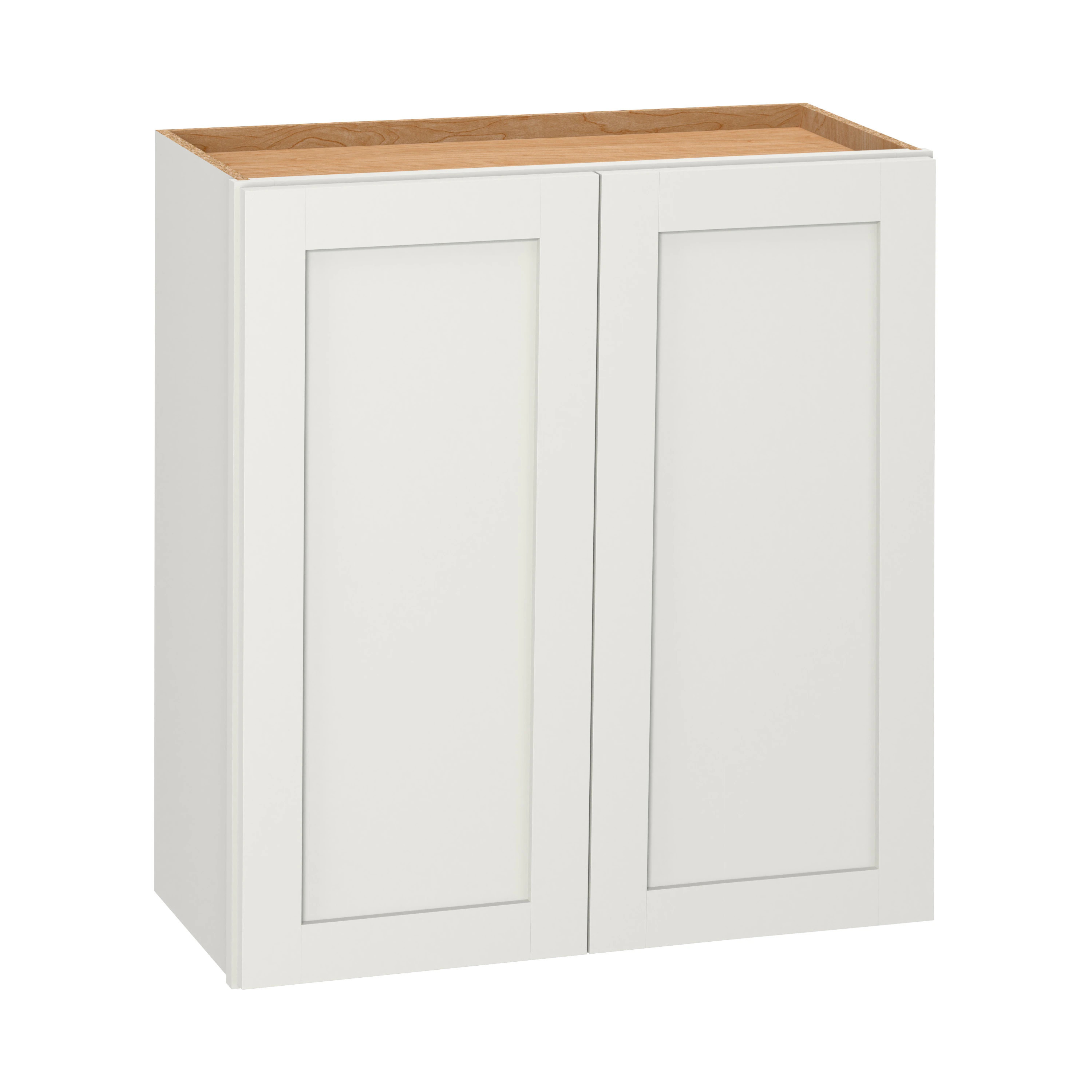 Diamond NOW Arcadia 27-in W x 30-in H x 12-in D White Wall Fully assembled Cabinet (Recessed Panel Shaker) | G10 W2730B | Lowe's