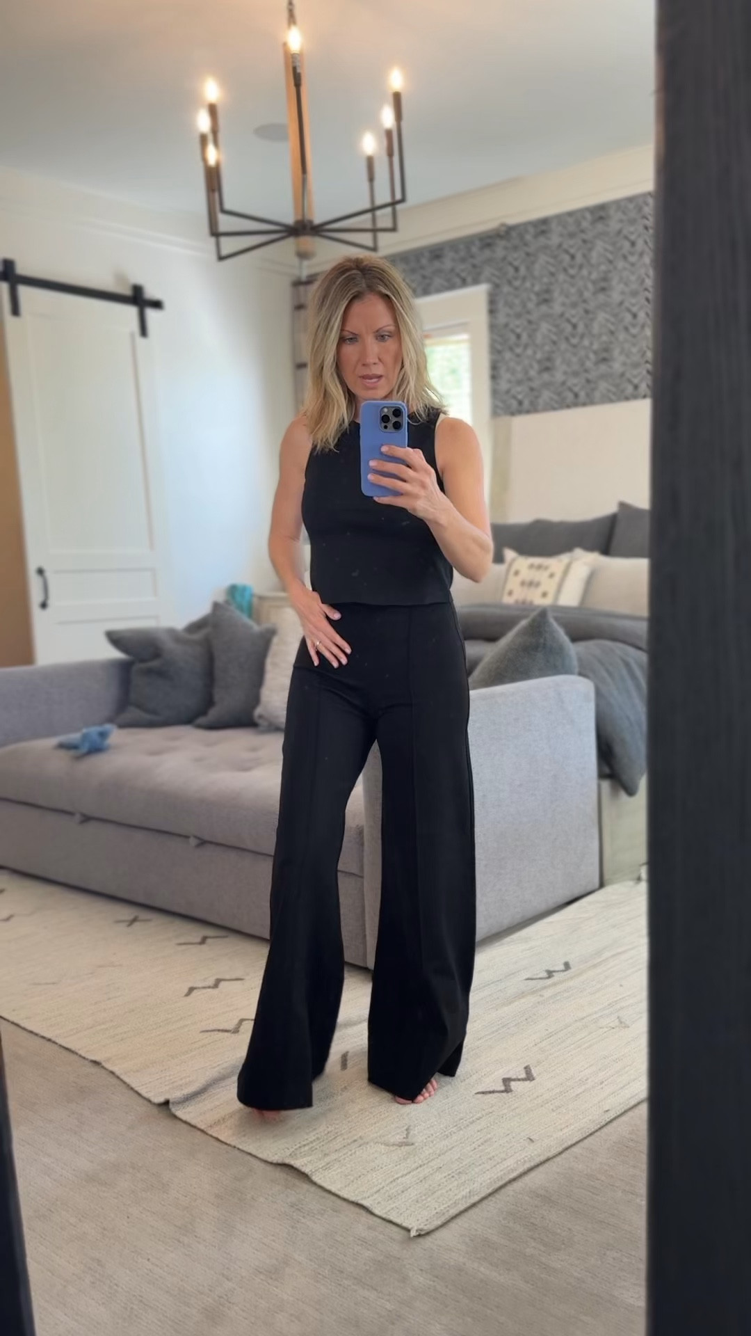Super cute and comfy travel outfit!  Honestly everyday even to the office! 
I am wearing a size small in pants and size small in the top. 

#LTKWorkwear #LTKootd #LTKTravel