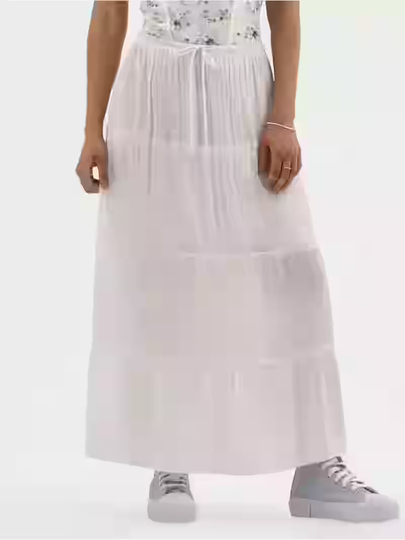 No Boundaries Tiered Maxi Skirt, Women's | Walmart (US)