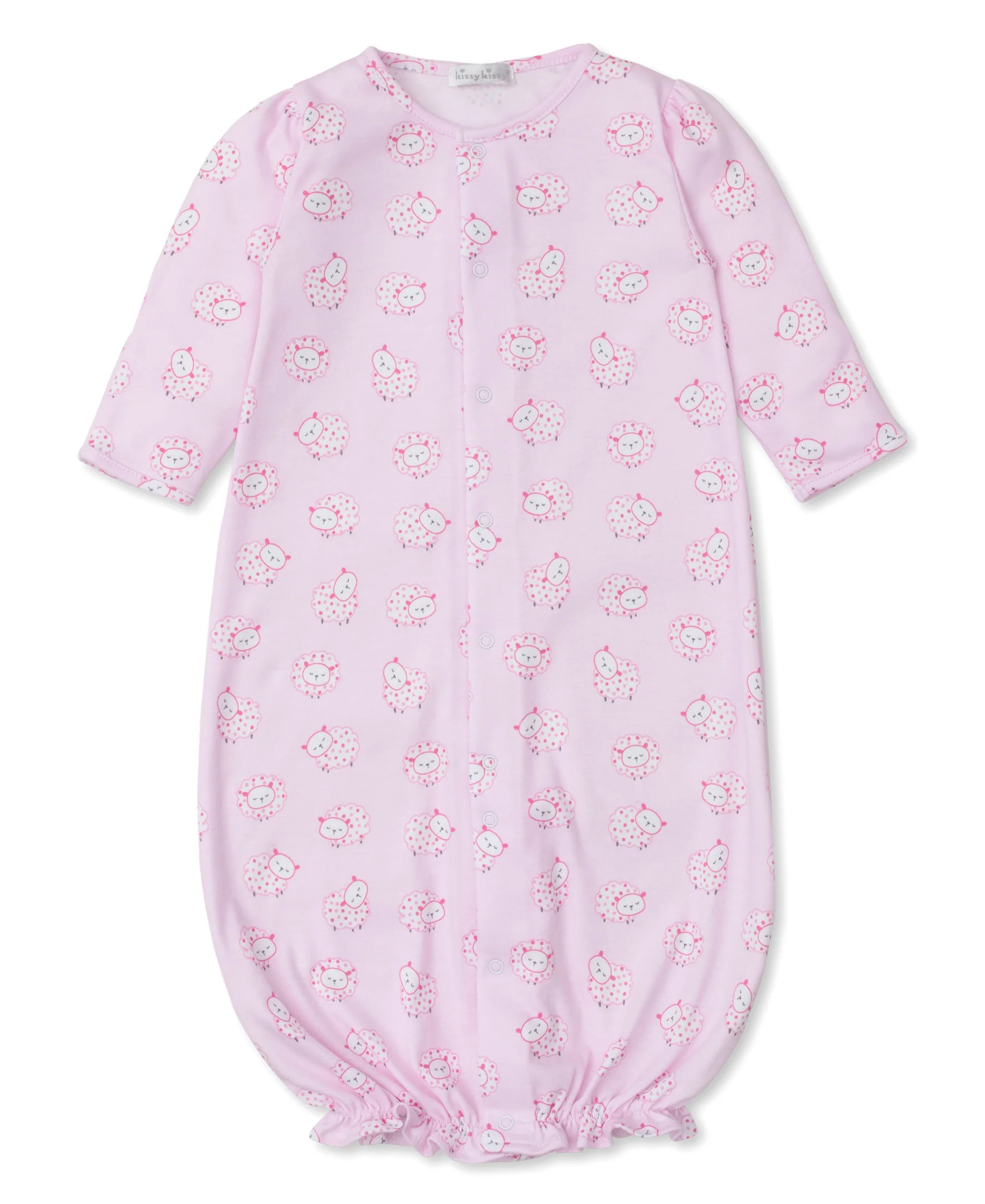 Fleecy Sheep Pink Convertible Gown | Kissy Kissy